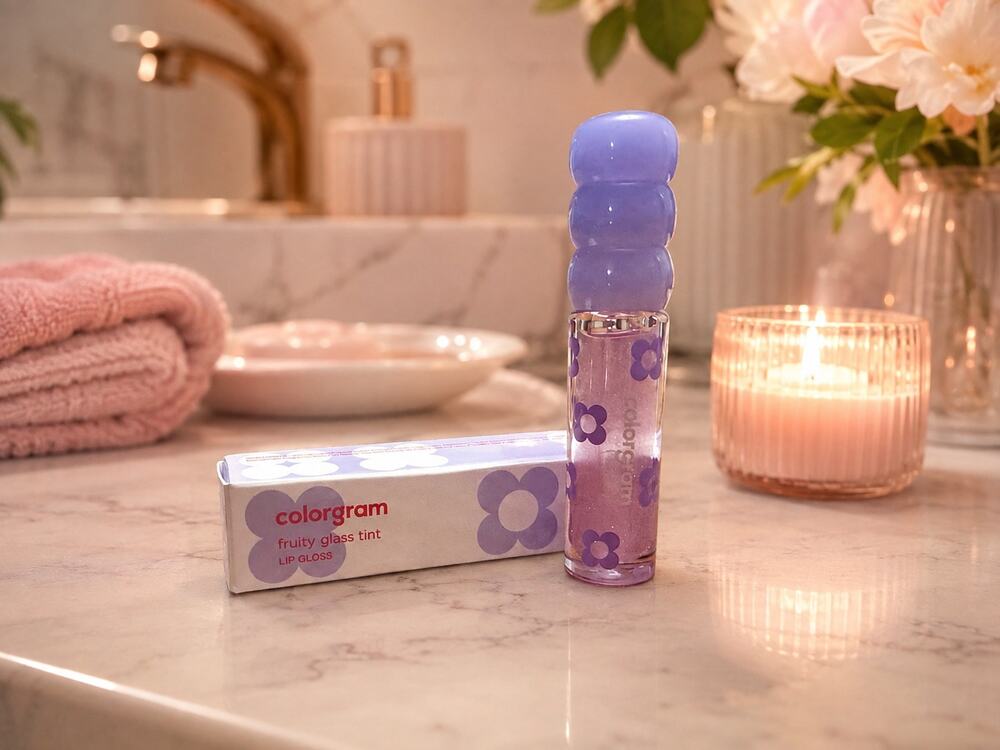 Colorgram Fruity Glass Tint Lip Gloss – Lavender Floral Gloss | New in Box